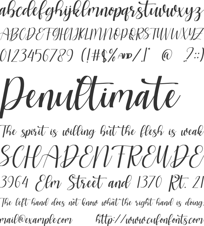 Catrine font preview