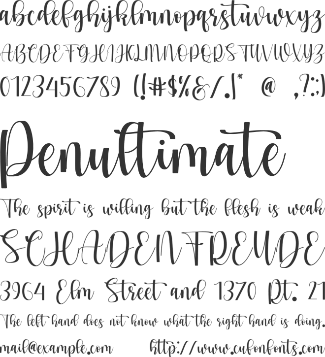 Maskuroh font preview