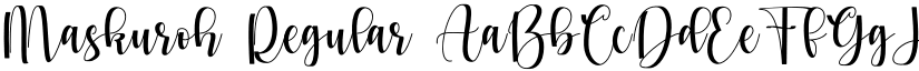 Maskuroh font download