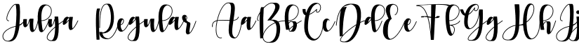 Julya Regular font