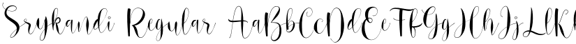 Srykandi Regular font