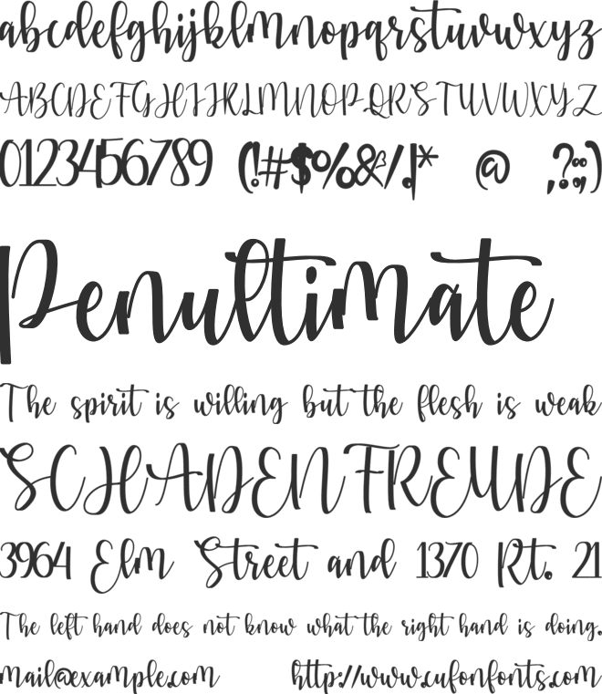 Citra font preview