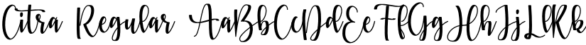Citra Regular font