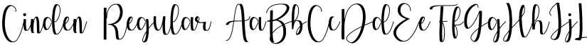 Cinden Regular font