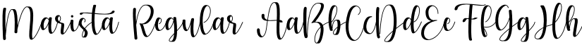 Marista Regular font