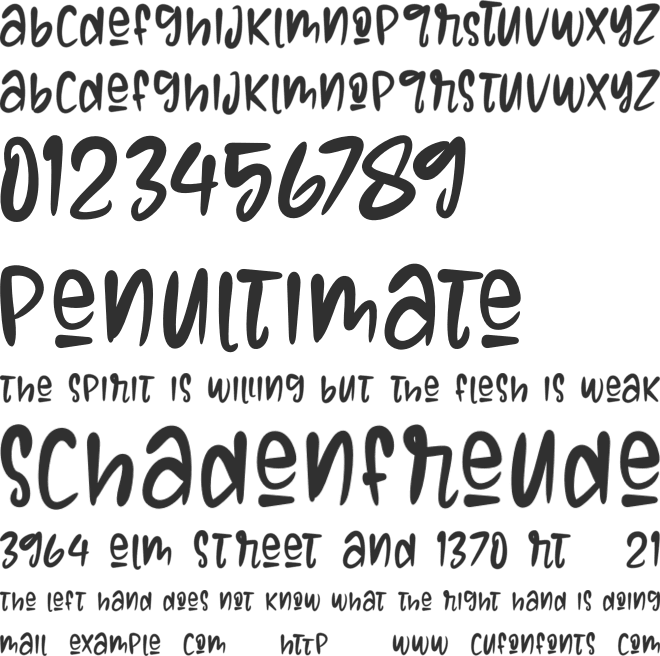 ONECRAFT font preview