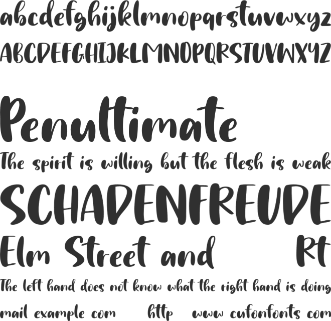 Just Style font preview