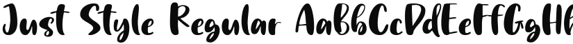Just Style font download