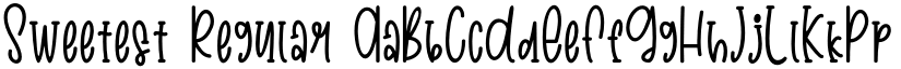 Sweetest Regular font