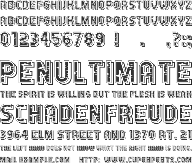 Scordia font preview