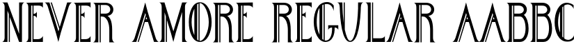 Never Amore Regular font