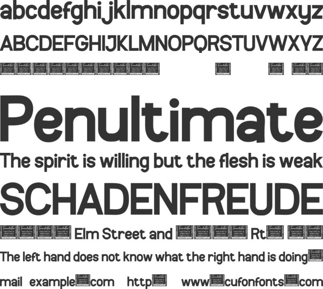 Confirm font preview