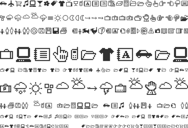 CD-Icons font preview