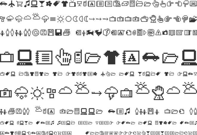 CD-Icons font preview