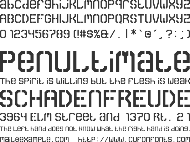 Carbon Mono font preview