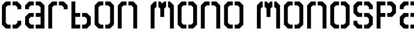 Carbon Mono Monospace font