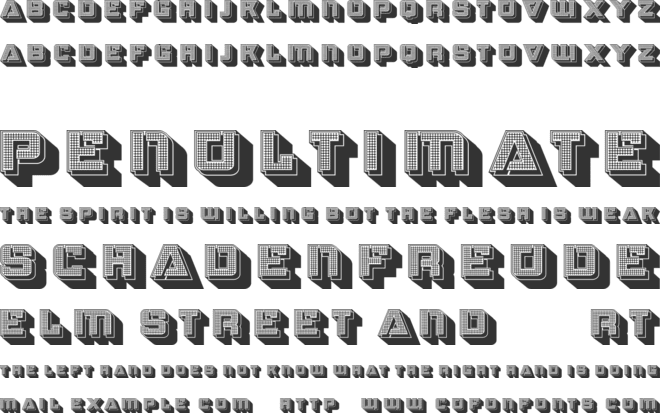 Strizhi font preview