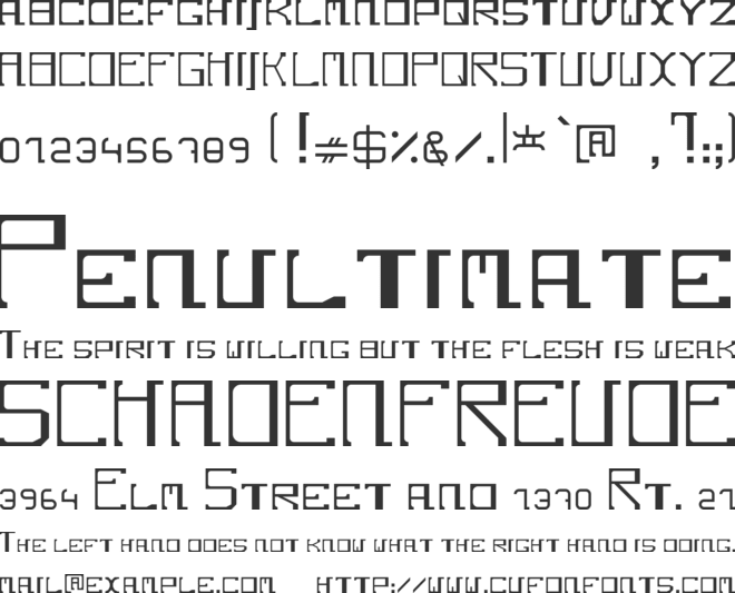 Cotono font preview