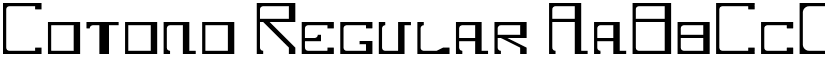 Cotono Regular font