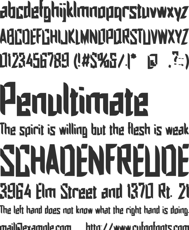 Paradise 886 font preview