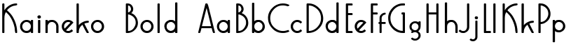 Kaineko Bold font