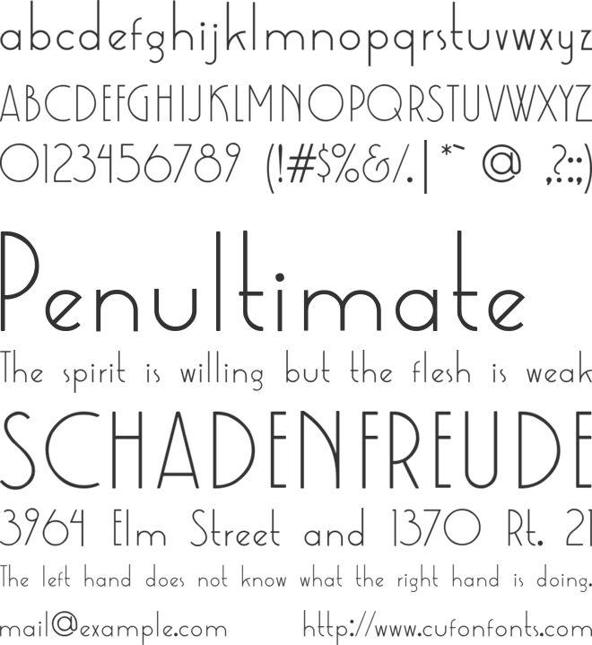 Kaineko font preview