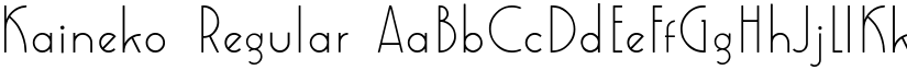 Kaineko Regular font