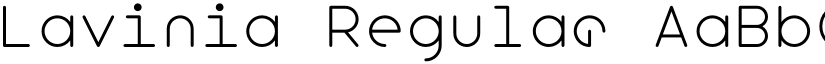 Lavinia Regular font