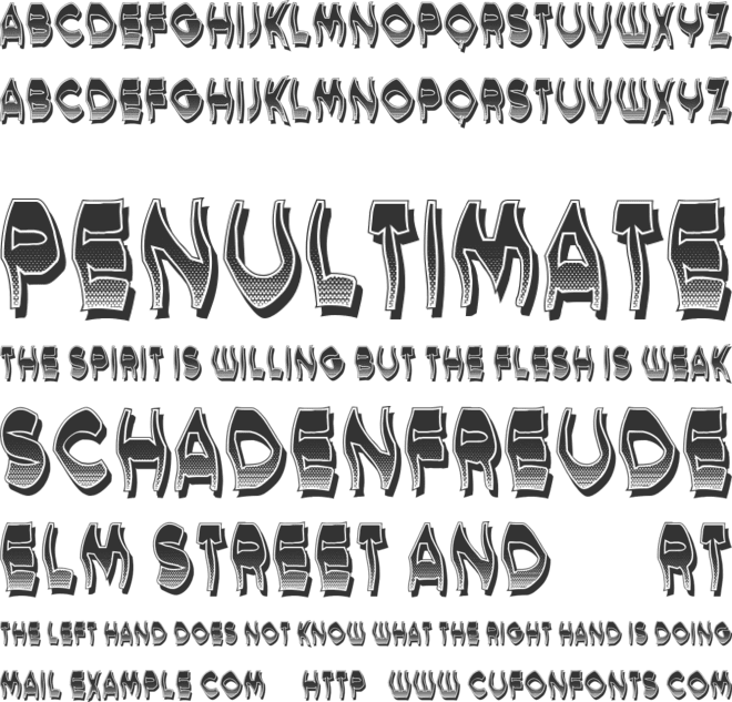 Umoya font preview