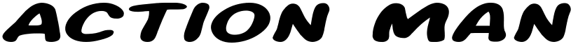 Action Man Extended Bold Italic font