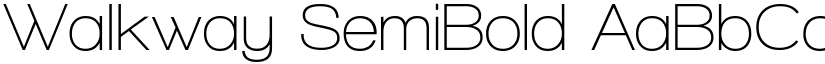 Walkway SemiBold font