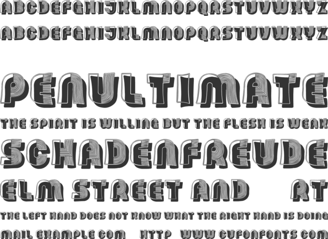 Company font preview