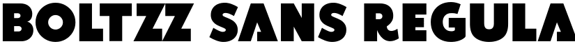 BOLTZZ Sans Regular font