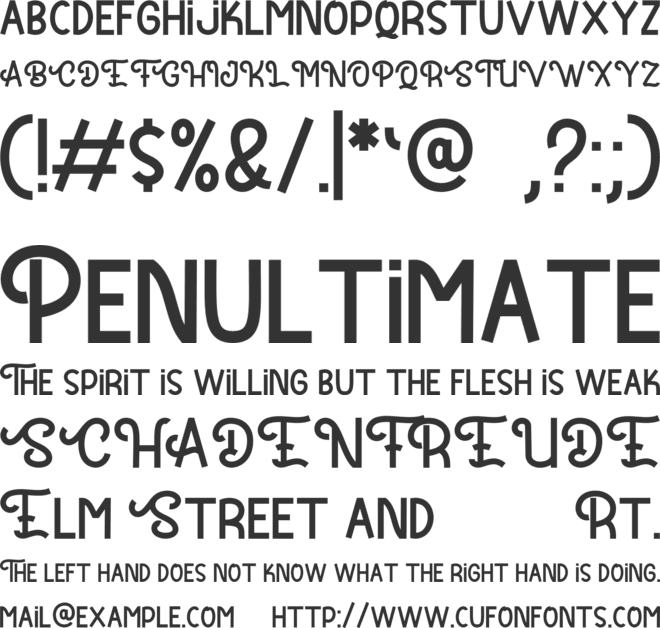 Roti Bakar font preview