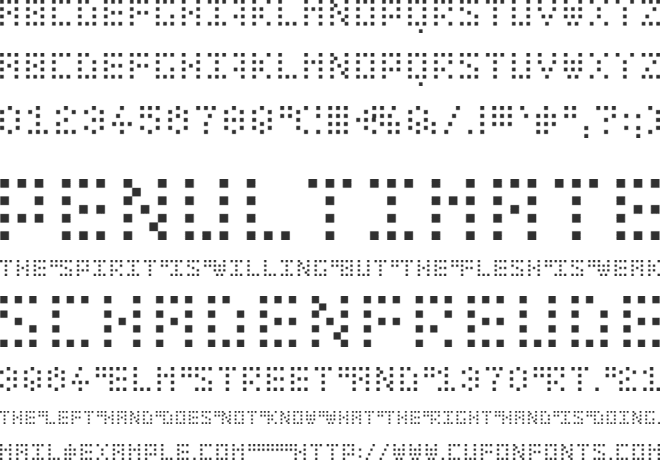 Bit Dotted font preview