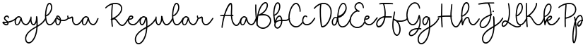 saylora font download