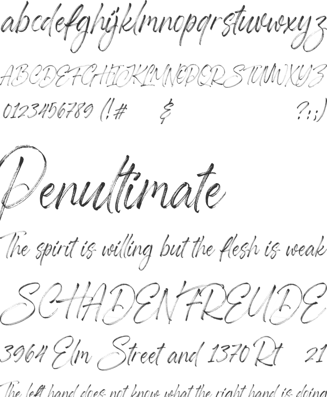 Sabertooth font preview