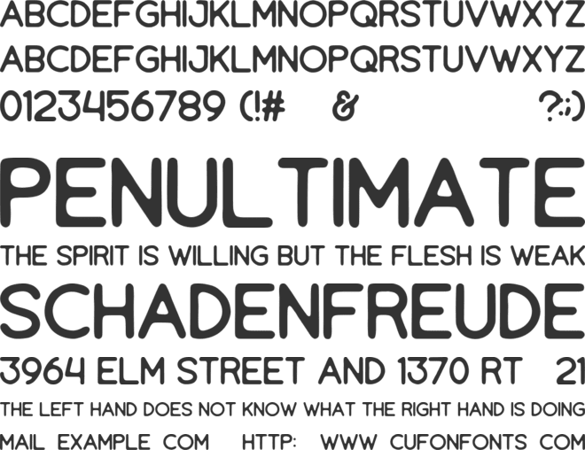 Tropikana font preview