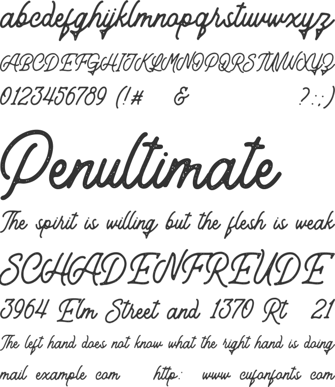 Antipathy font preview