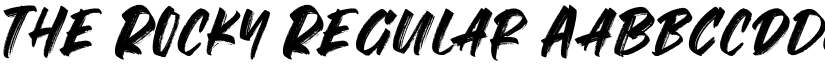 The Rocky Regular font