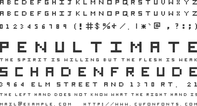 Eichante font preview