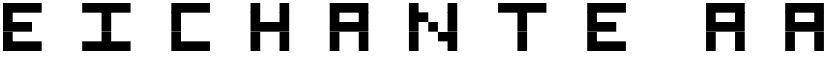 Eichante font