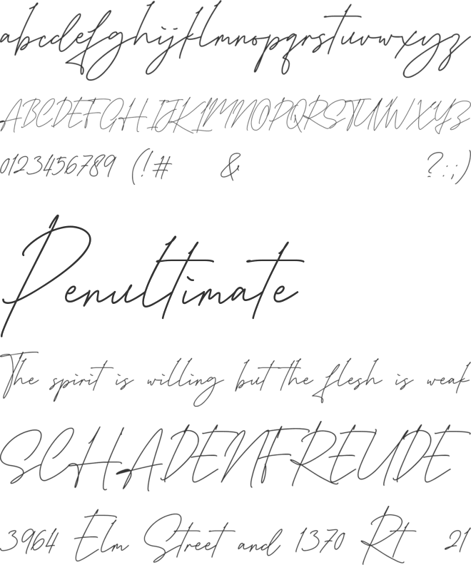 Karllina font preview