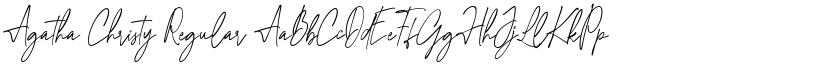 Agatha Christy Regular font