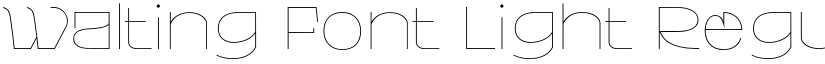 Walting Font Light Regular font