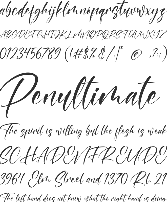 Antarry font preview