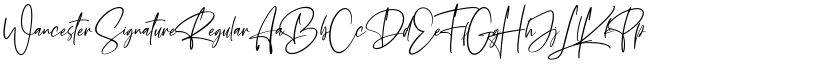 Wancester Signature Regular font