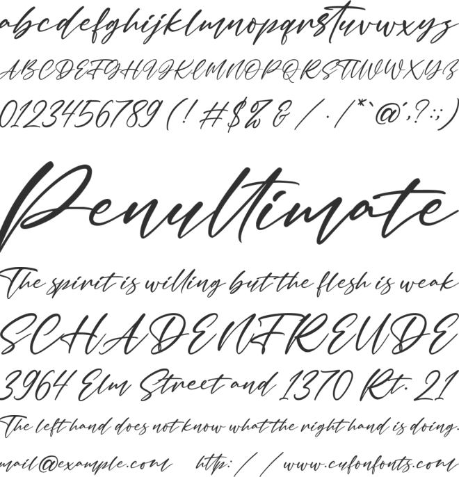 Malstyoor font preview