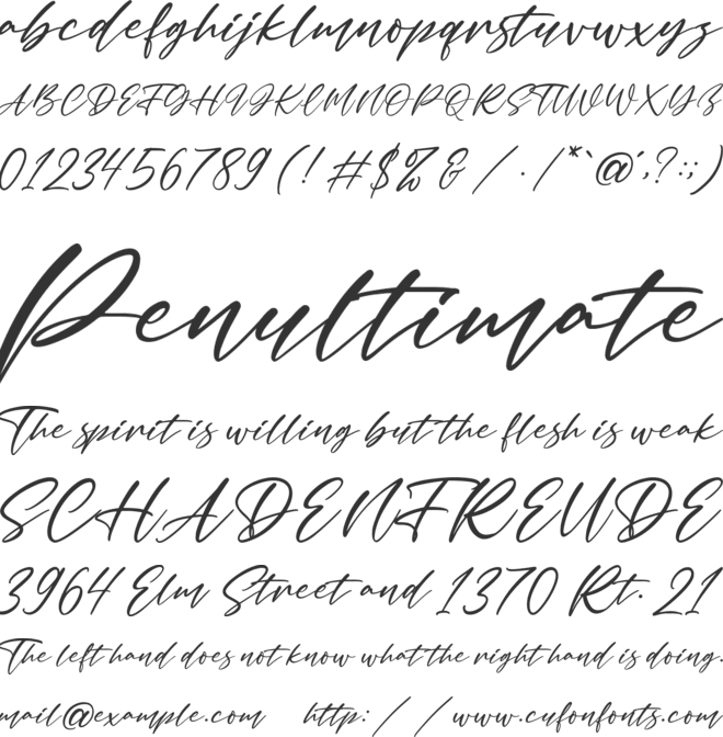 Malstyoor font preview