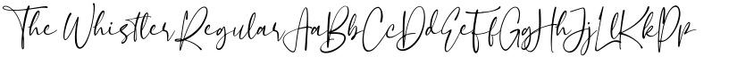 The Whistler Regular font